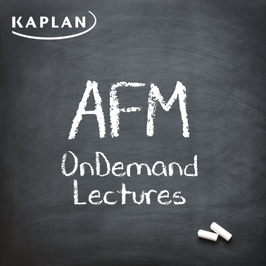 ACCA Advanced Financial Management (AFM/P4) – OnDemand Lectures