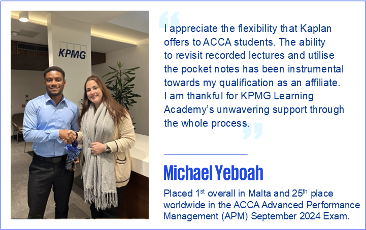 ACCA Testimonial - Michael Yeboah
