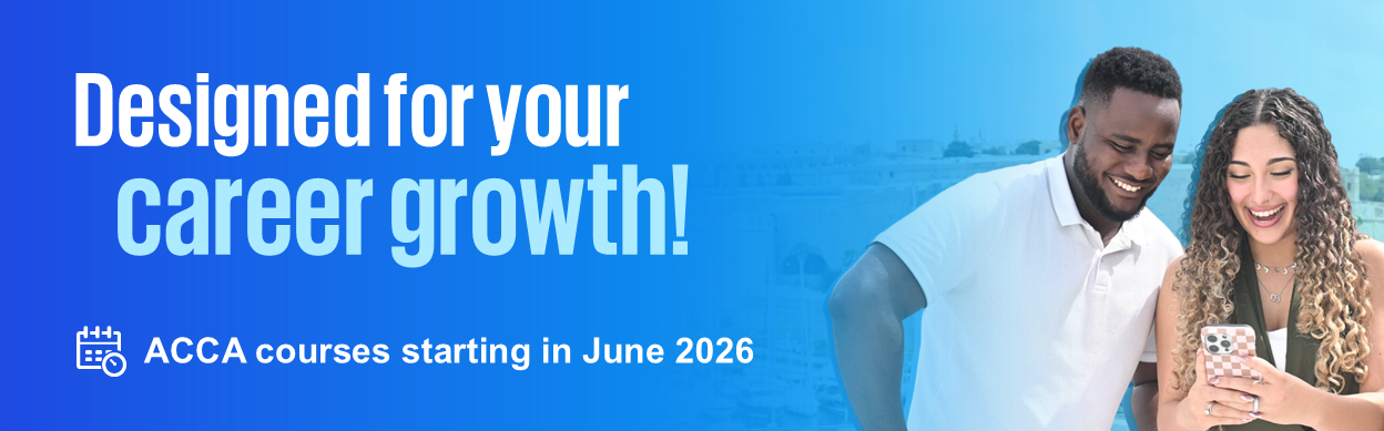 Designed for your career growth - ACCA courses starting in June 2026